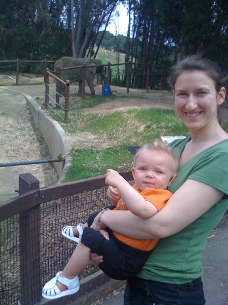 Anneke and Jyoti at the Oakland Zoo