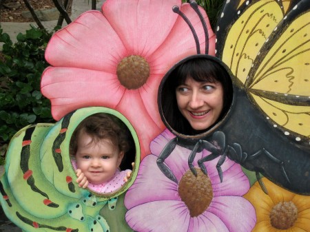 Butterfly and caterpillar