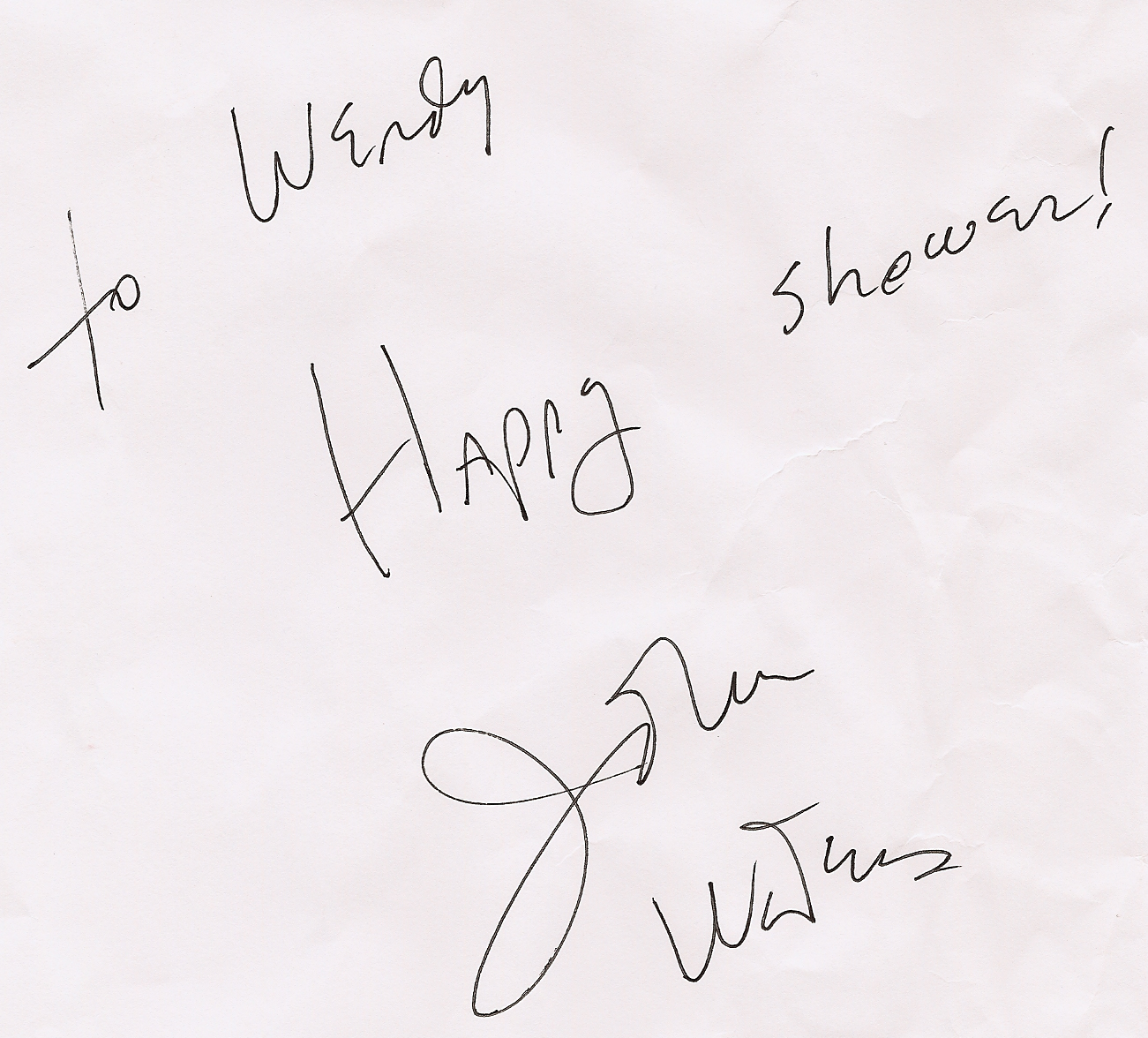 John Waters Autograph